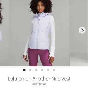 Lululemon Another Mile Vest size 10 in Pastel Blue